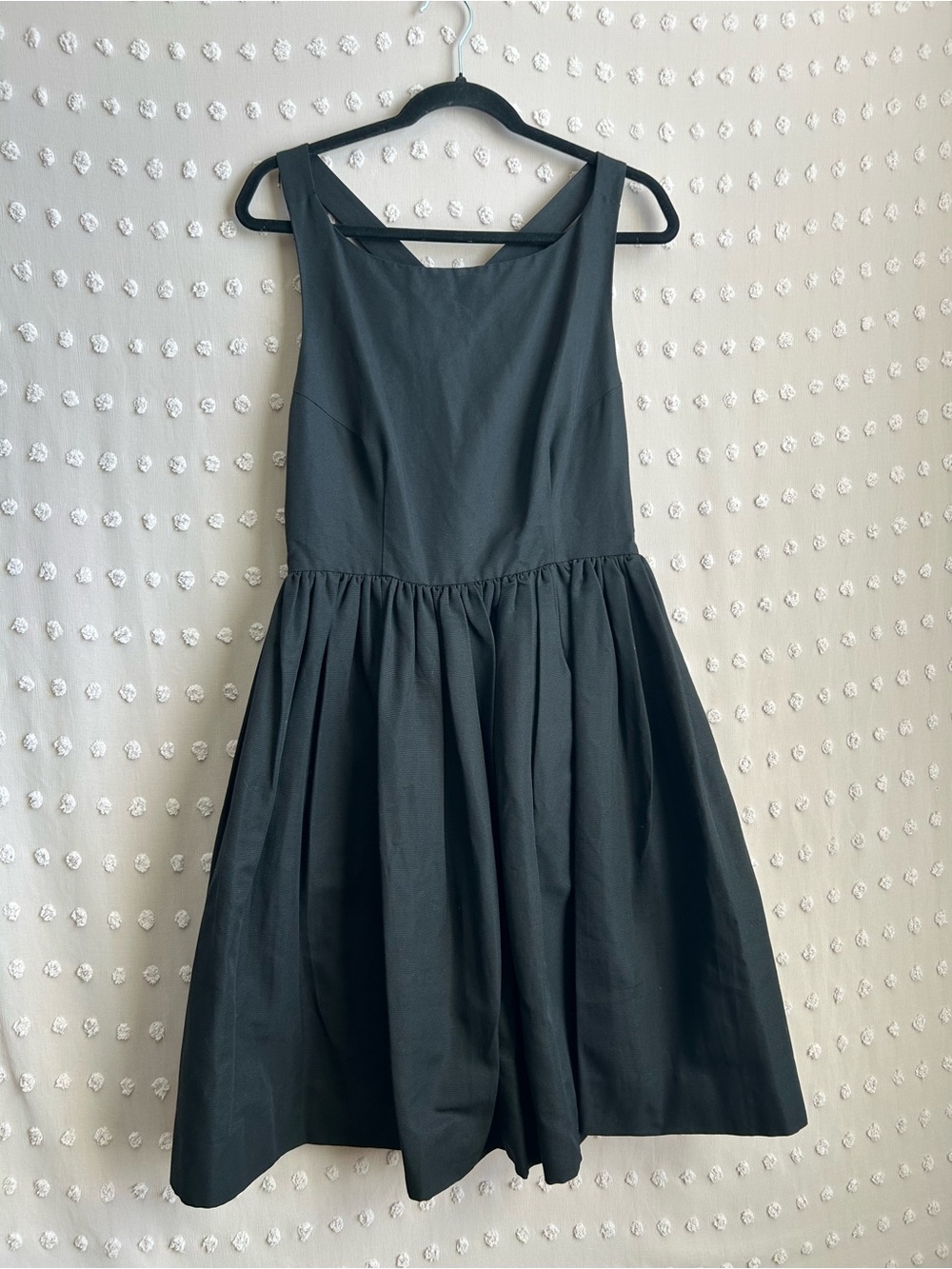 Kate Spade Bow Back Sleeveless Knee Length Dress Sz 12 Black Party